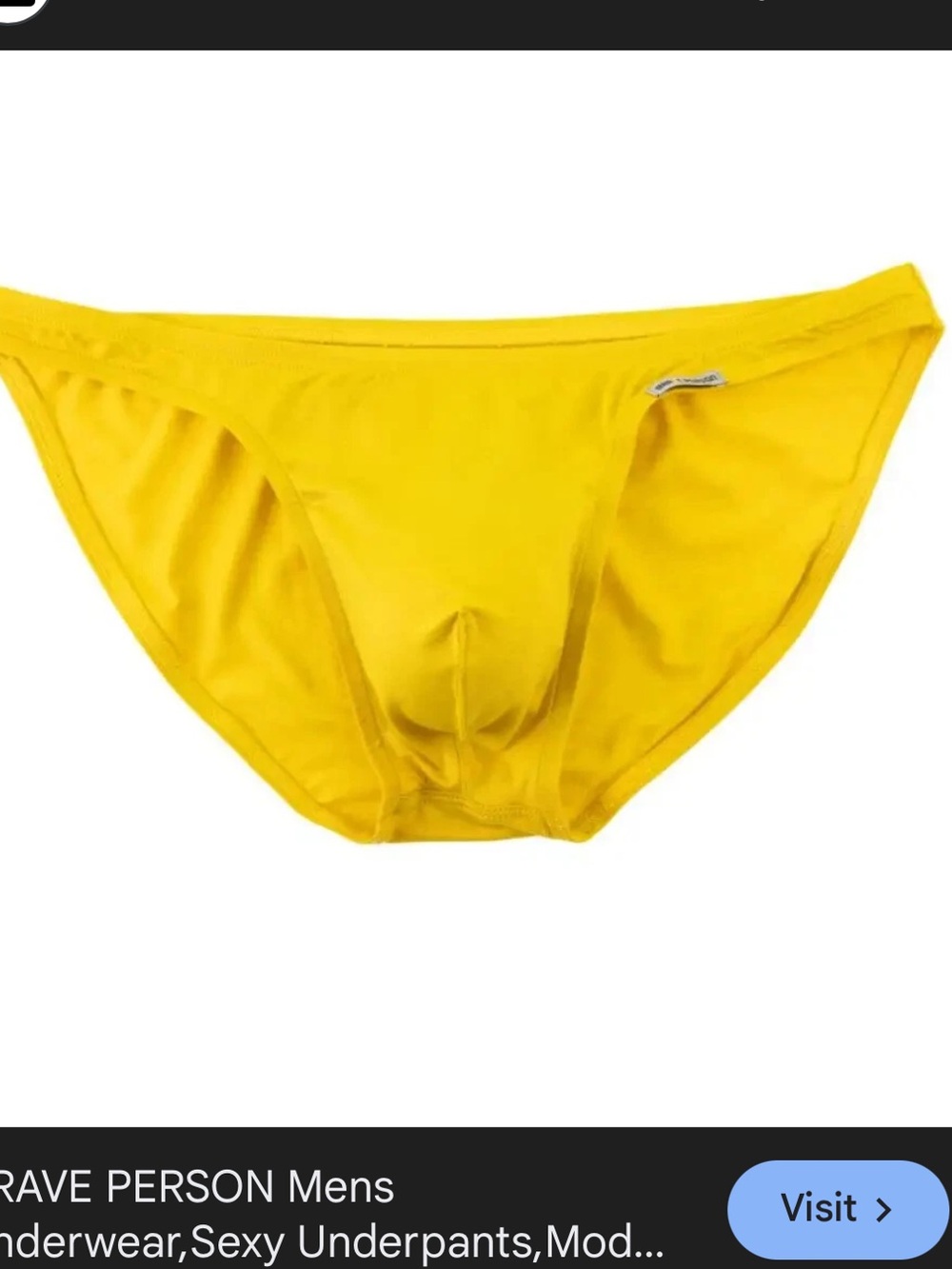 Brave person bikini men brief yellow XL